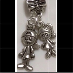 Boy & Girl Charm Set For Pandora Bracelet